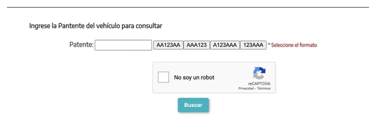 Paso 2 para consultar o cambiar el turno de la VTV en Solano